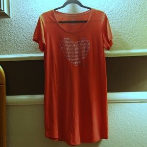 orange victoria secret top